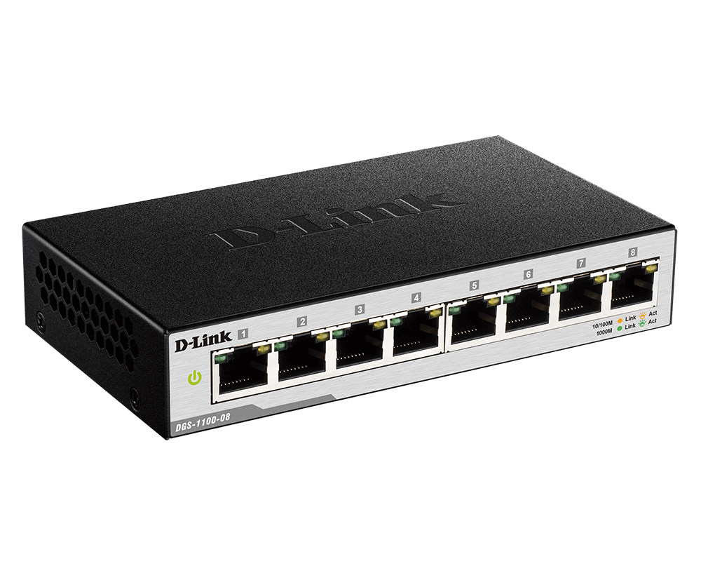 Commutateur Ethernet géré Gigabit, 8 ports, 10 M, 100 M, 1000M