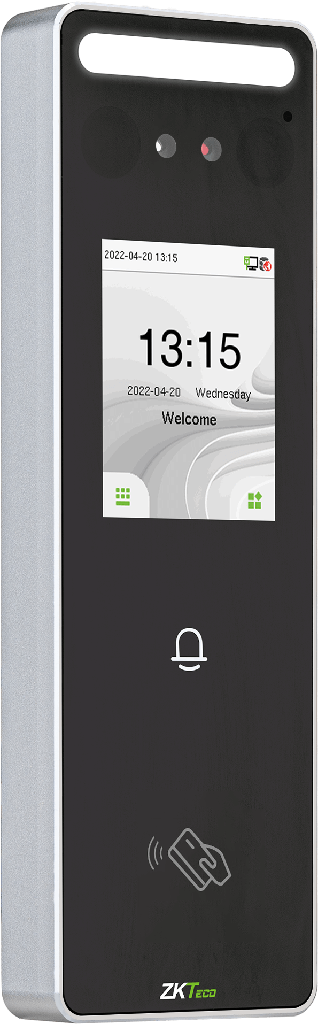 Pointage et contrôle d'accès reconnaissance faciale ZKTeco SpeedFace-V3L
