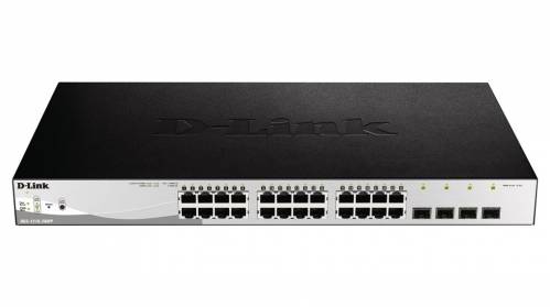 Switch D-Link 24-Port 10/100/1000Baset Poe + 4 Sfp Ports 370W