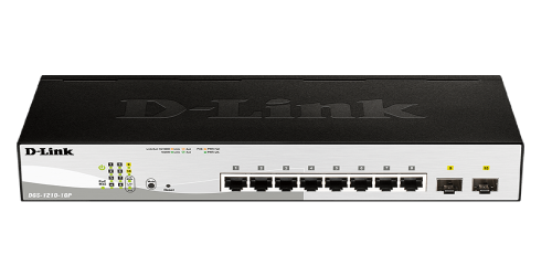 Switch D-Link 8-Ports 10/100/1000Base-T Poe Smart Switch Plus 2