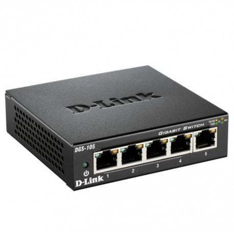 Switch D-Link 5-Port 10/100/1000Base-T Unmanaged Metal Desktop