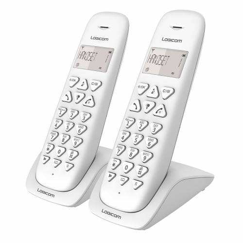 Dect Analog Phone Vega250 Duo Blanc