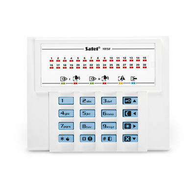 Satel Clavier Led Pour Centrales De Série Versa – Bleu