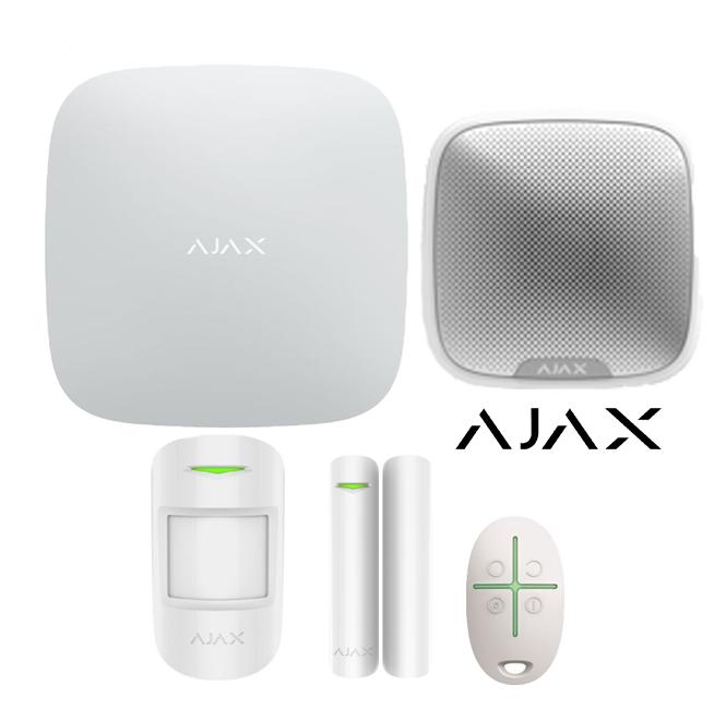Pack Alarme Ajax sans fil . Pack alarme Ajax avec détecteur