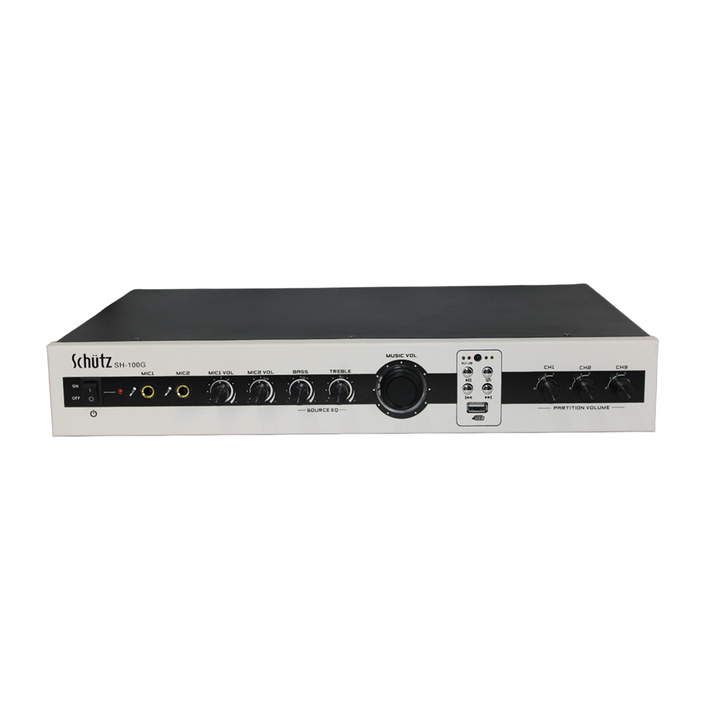 Amplificateur de puissance de mixage Public Adress 100W Rack Schutz