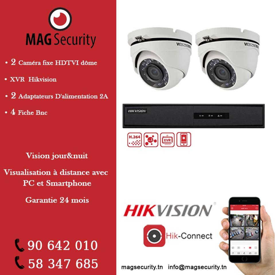 Pack caméras de surveillance Hikvision BasicView