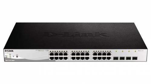 [DGS-1210-28MP] Switch D-Link 24-Port 10/100/1000Baset Poe + 4 Sfp Ports 370W