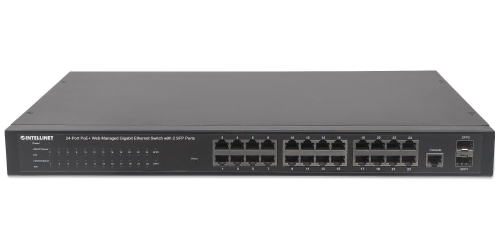 [560559] Switch Intellinet 24-Port Poe+ Web-Managed Gigabit Ethernet Sw +2Sfp