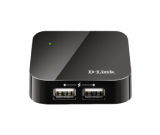 [DUB-H4/EW] D-Link 4 Port High Speed Usb Hub (Black) With Smart Charg