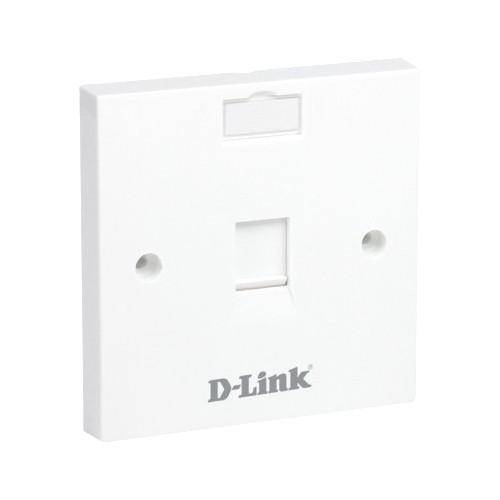 [NFP-0WHI11] D-Link Single Port Faceplate Accepts Single Keystone Jack