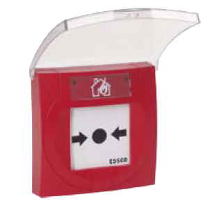 [804973] Esser By Honeywell Déclencheur Manuel Iq8Mcp, Boîtier Rouge À Membrane Déformable Nf