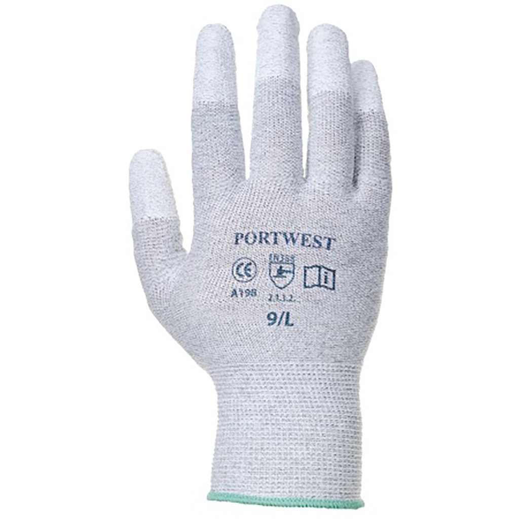 GANTS A198 ANTISTATIQUES ESD DOIGTS ENDUIT PU